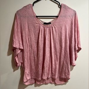 B’leev pink boho dolman flowy top
